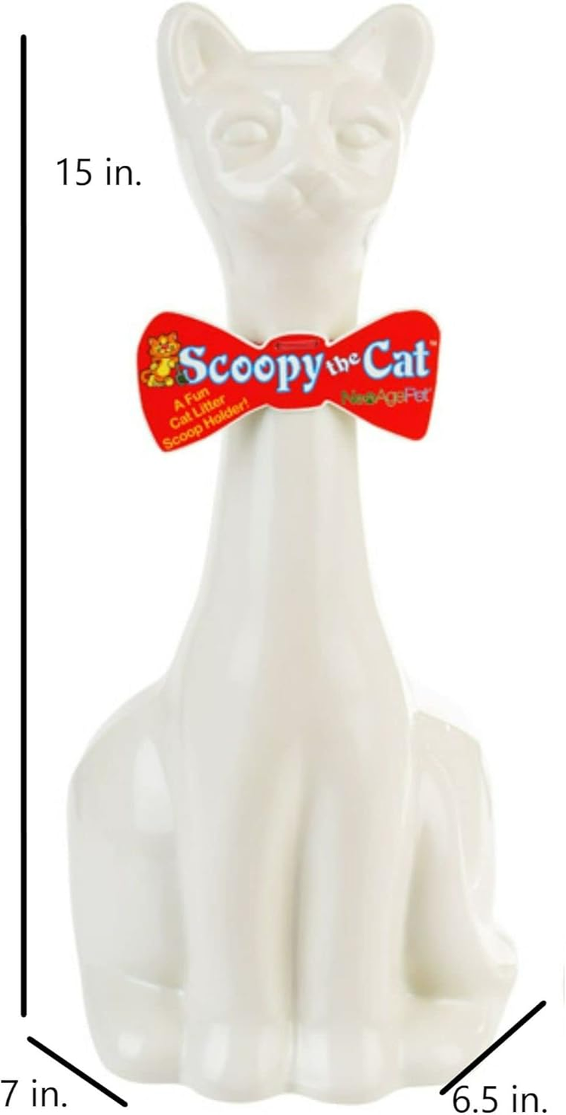 New Age Pet Scoopy Cat Litter Holder W/Scoop,White (IND003W) image number 3