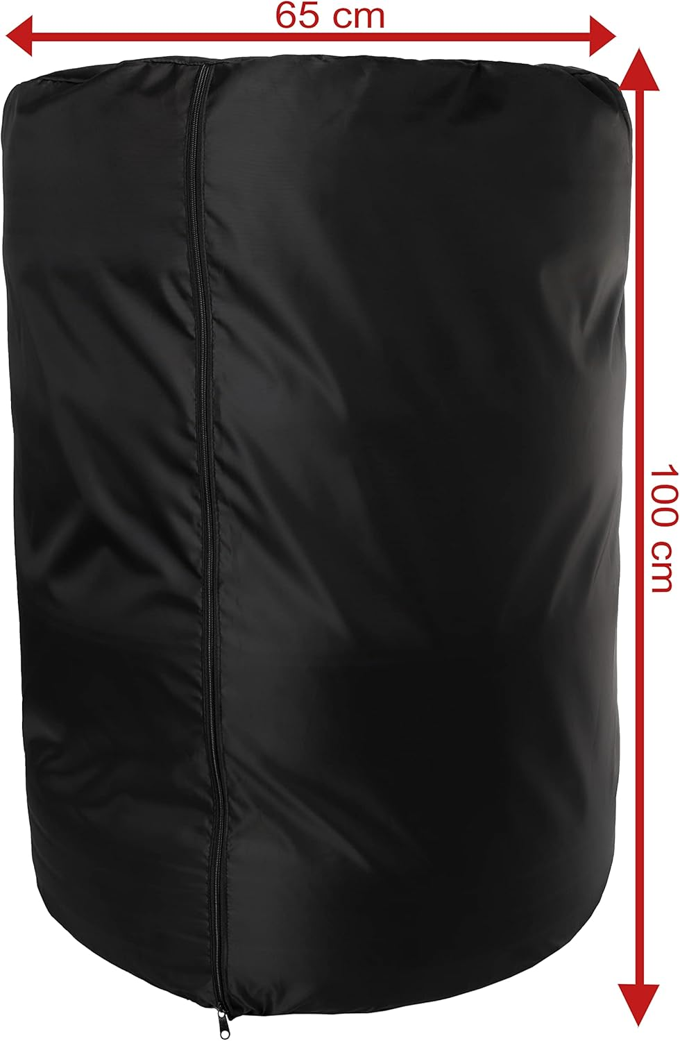 Ferocity Tyre Storage Tyre Cover 60 X 100 Cm Water Resistant Car Tyre Bag with Zip and Cord Stopper for 4 Wheels Slipcover Colour Black [097] image number 2