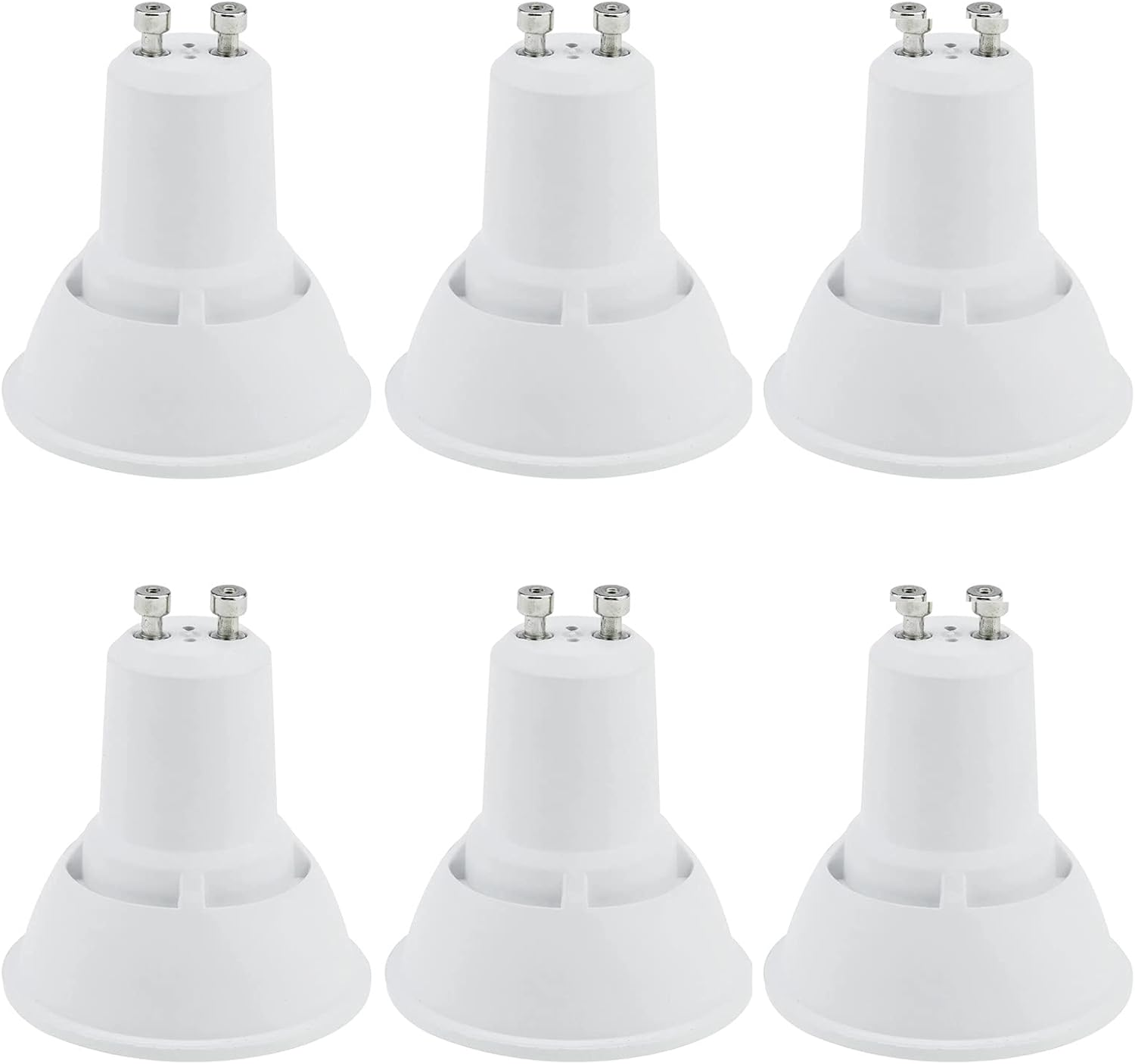 180 Degree Wide Beam Dimmable LED Spotlight Acrylic+Aluminum 10W GU10 MR16 220V&mdash;240V Bedroom Desk Lamp Bulb White Spotlight (6Pcs)