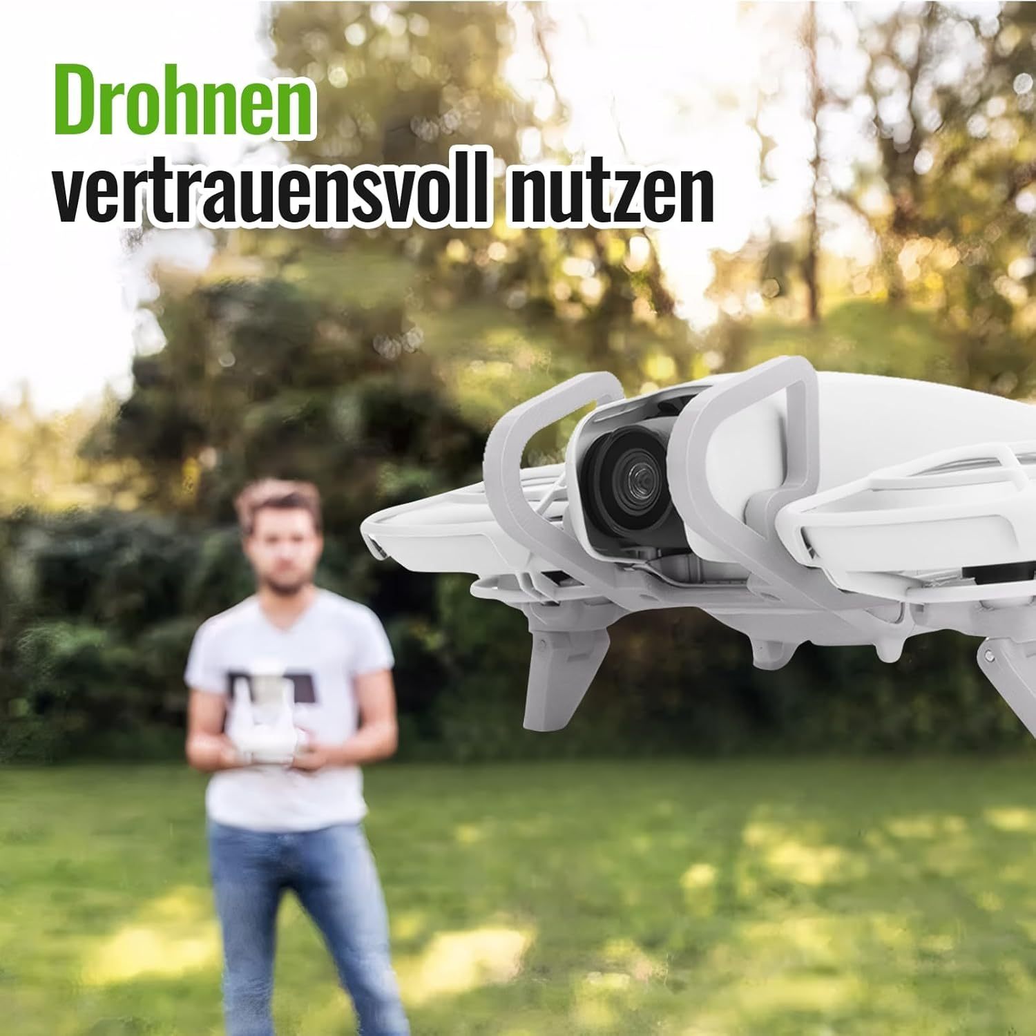 Gimbal Bumper Guard for DJI Neo Accessories, Foldable Booster Stand for Pocket Drone Neo, Grey Bumper and Foldable Stand for Drone Dji Neo Accessories, for Dji Neo Protection image number 1