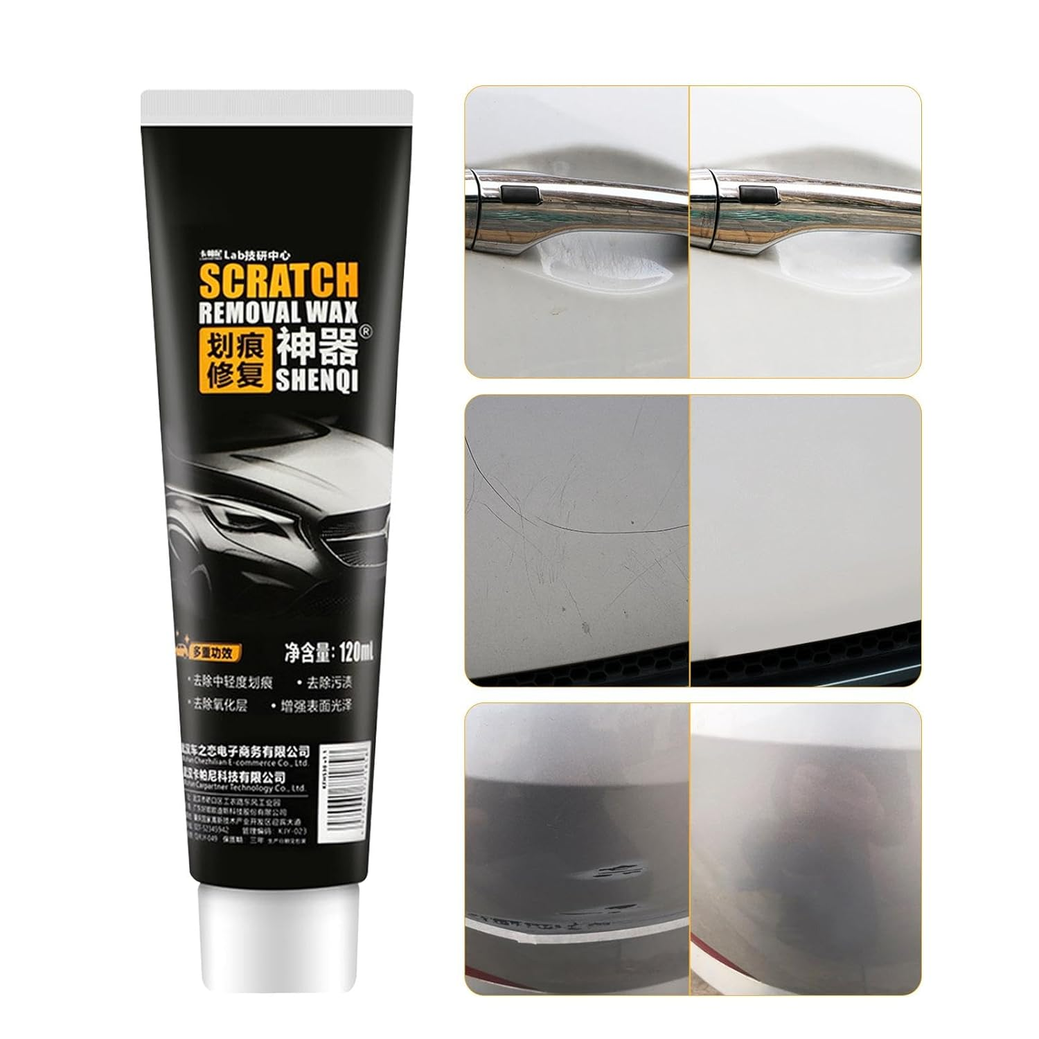 Car Scratch Remover - Automotive Scratch Remover | Auto Scratch Repair, 120Ml Paint Scratch Repair Wax to Polish and Renew Paint image number 6