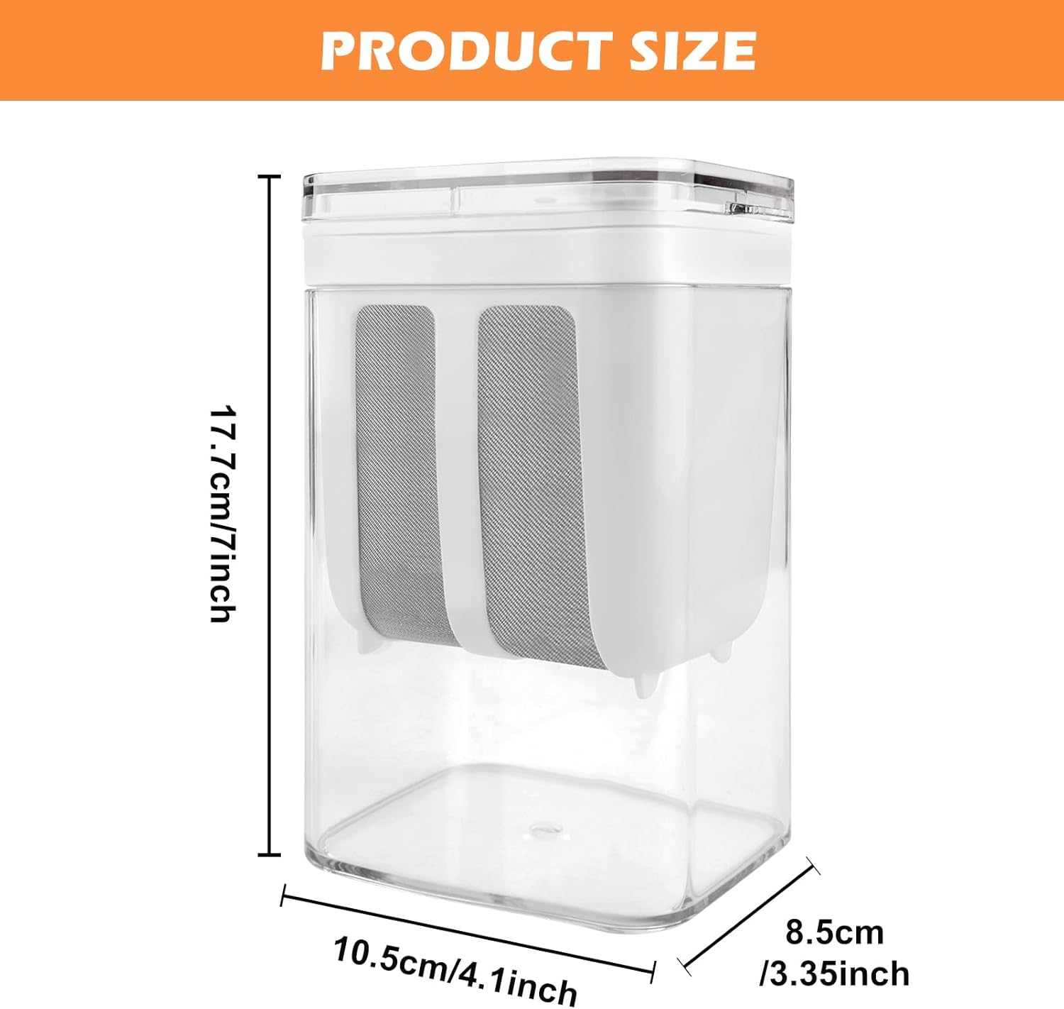 Cream Cheese Maker, Yoghurt Sieve with Lid, Washable Whey Separator, Reusable Fine Filter Sieve, 1100 Ml Fine Mesh Yoghurt Strainer, Yoghurt Maker for Milk, Juice, Kitchen Accessories image number 5