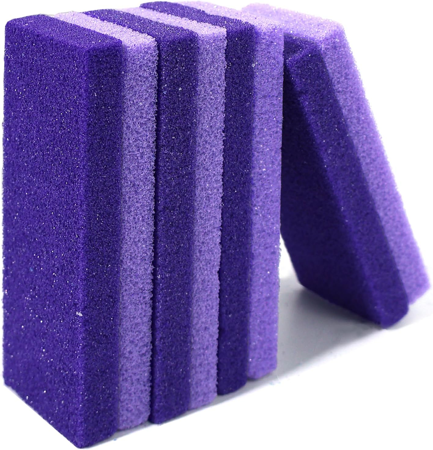 Foot Pumice Stone,Breenhill Feet Hard Skin Callus Remover and Scrubber for Dead Skins 2 Sided (Purple,4Pcs) image number 6