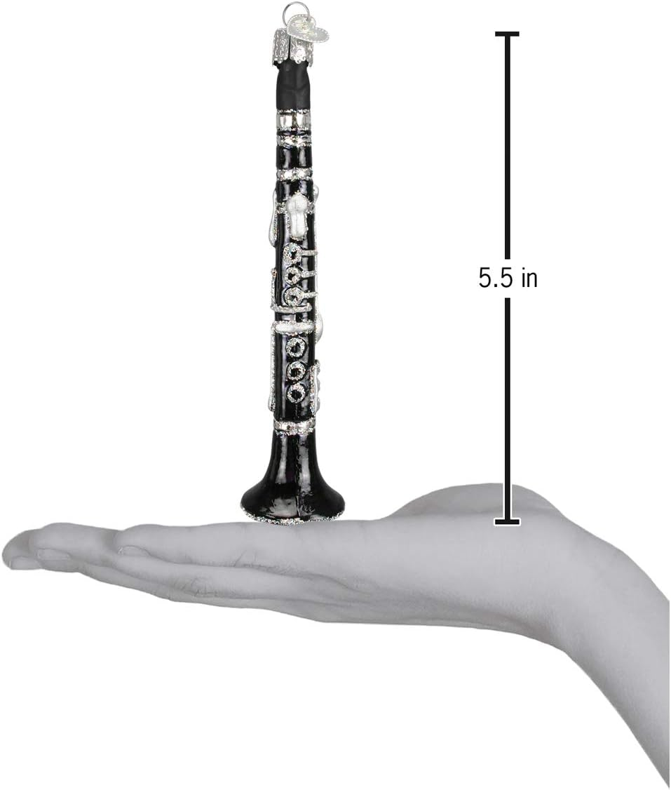 Old World Christmas Ornaments: Clarinet Glass Blown Ornaments for Christmas Tree (38026) image number 2