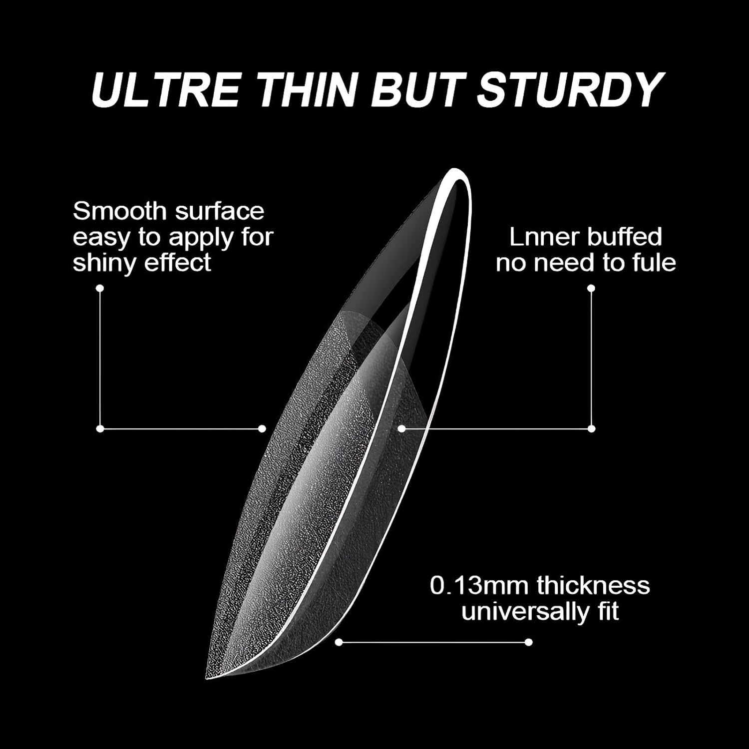 AYOCULTURE Nail Tips for Gel Extensions - Premium Quality, Easy Application - Short Ballet image number 1