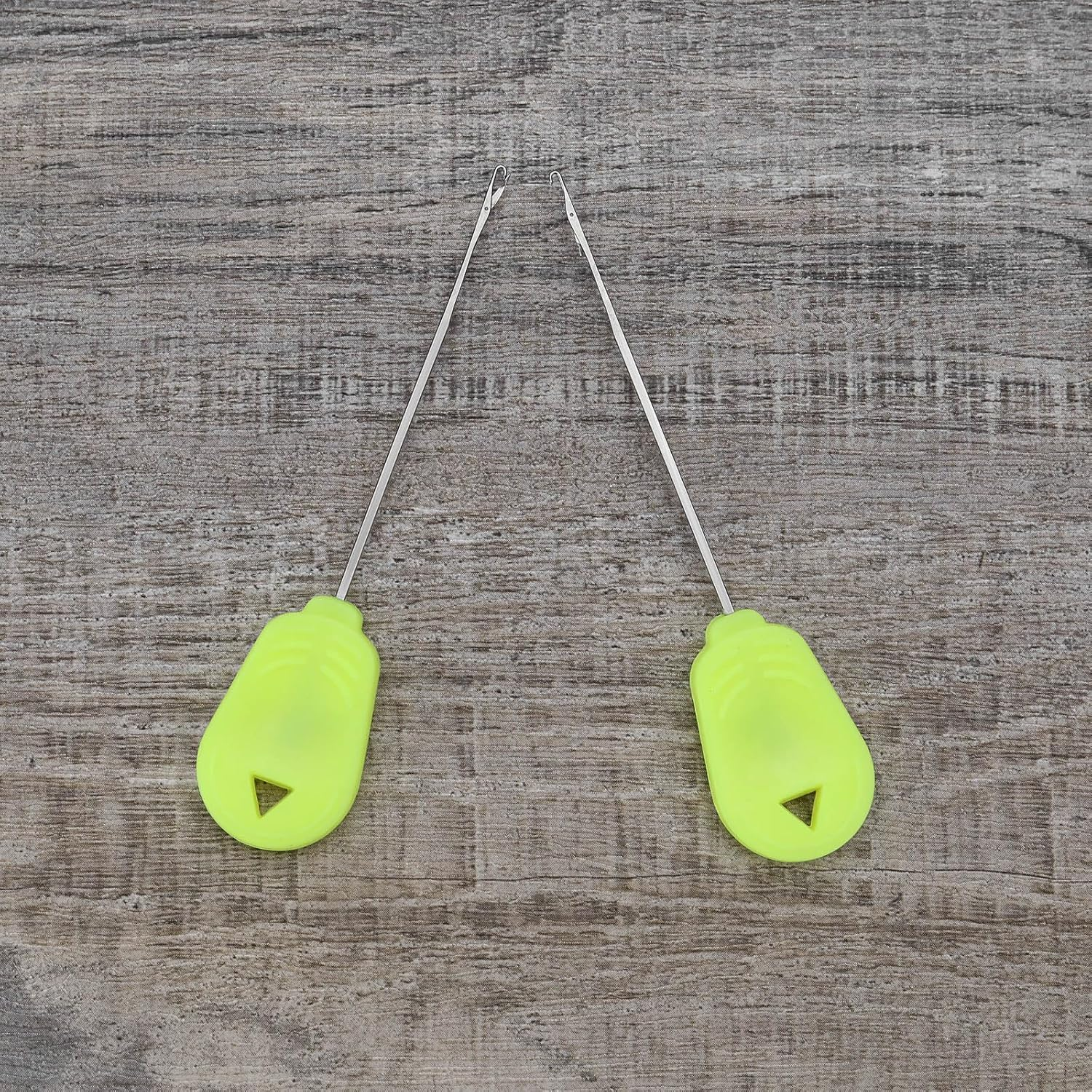 OTOTEC 5Pcs 9Cm Carp Fishing Baiting Needles Fishing Baiting Rigs Tool Carp Fishing Tackle Braided Needle for Bait Lures Bait Driller, Yellow