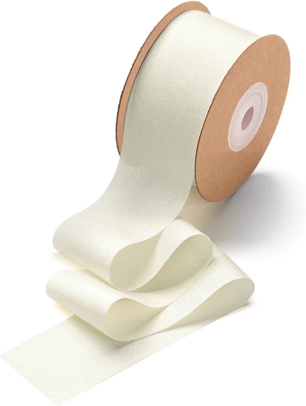 Grosgrain Ribbon Light Brown Wedding Decor Ribbon for Gift Wrapping Bow,Brown,1.5 Inch X 25 Yd