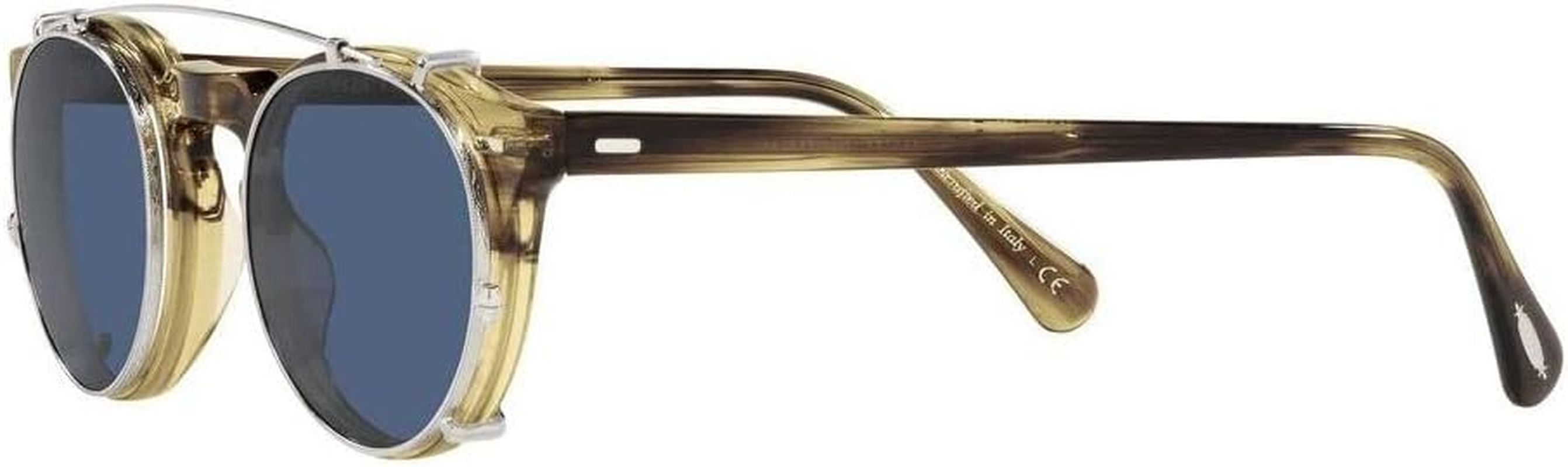 Oliver Peoples GREGORY PECK OV 5186 SILVER/BLUE CLIP-ON ONLY 45/23/0 Unisex Eyewear Frame image number 1