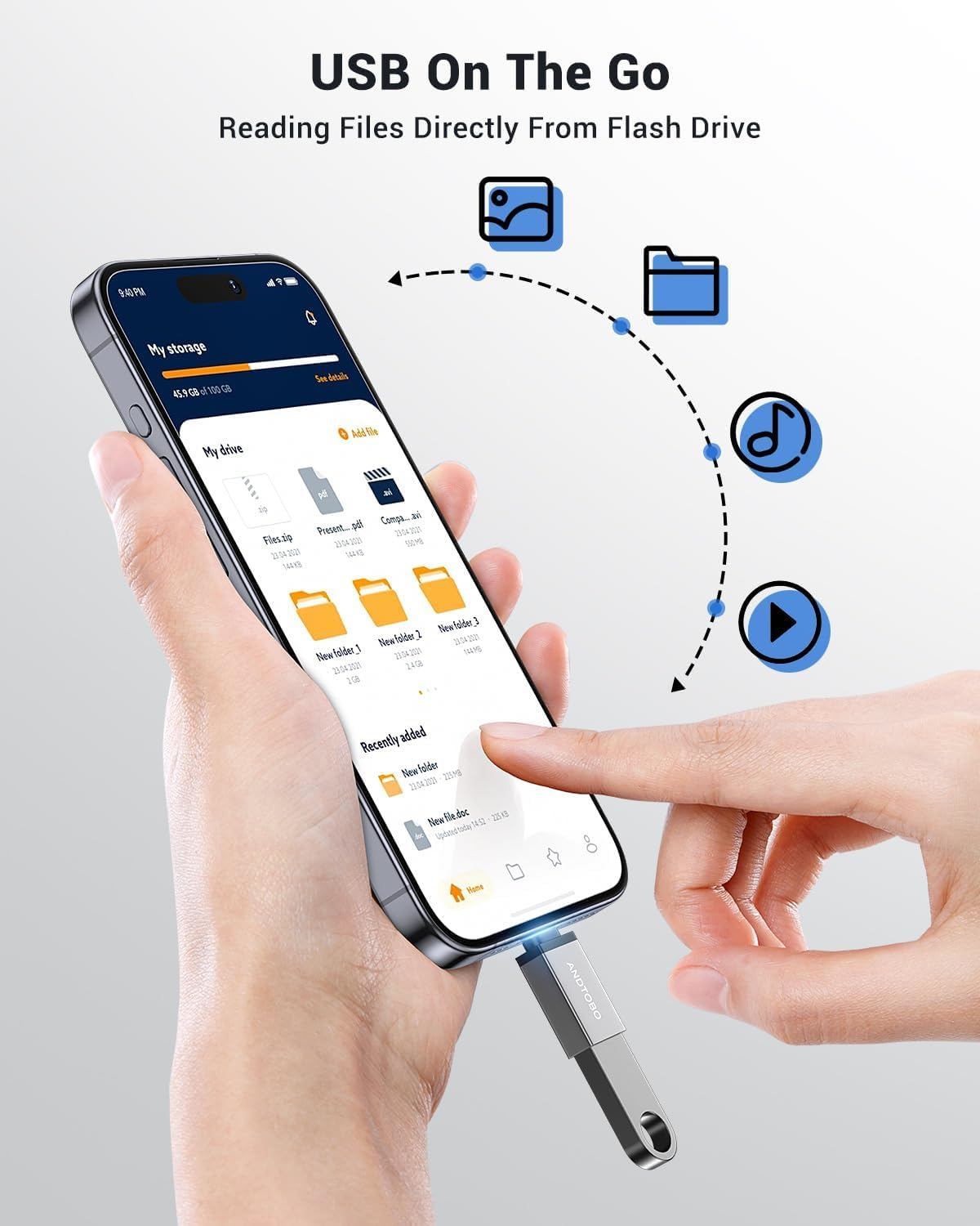 USB C to USB Adapter (4 Pack), USB 3.2 Gen 2 to USB C Adapter Thunderbolt 4/3 to USB Adapter OTG Compatible with Iphone 15/15Pro Max/15 Plus, Macbook Pro Air 2023, Ipad Pro, Galaxy S23/S22/S21/S20/S23 image number 4