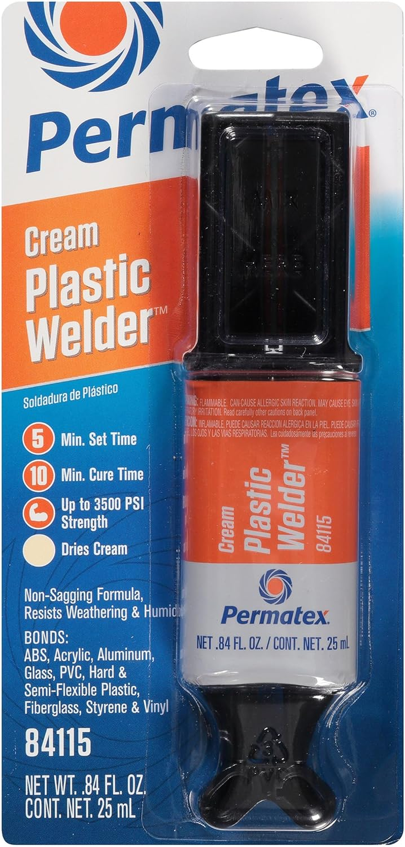 Permatex 5 Minute Plastic Welder Epoxy Gel, 25 Ml