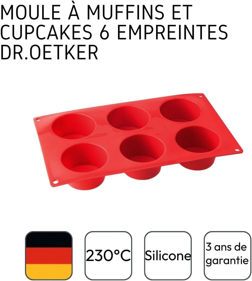 Dr.Oetker Silikon-Muffinform Mit 6 Mulden image number 1