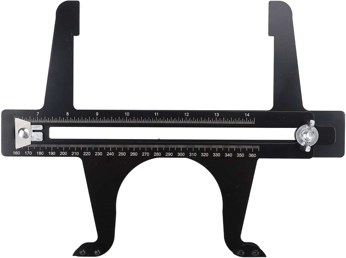 Tnfeeon Brake Resetting Gauges, Dual Scale Brake Drum Measuring Reset Tool, 6.5 to 14.25In Combination Reset Meter for Measuring and Adjusting image number 1