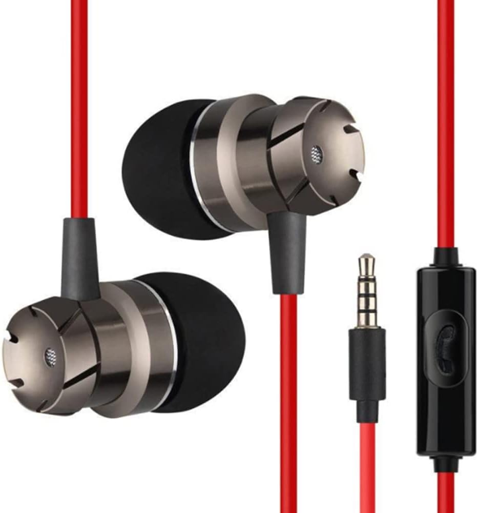 Extra BASS Earphones Earbuds Headset Headphones Mic for PC Samsung Iphone Ipad image number 1