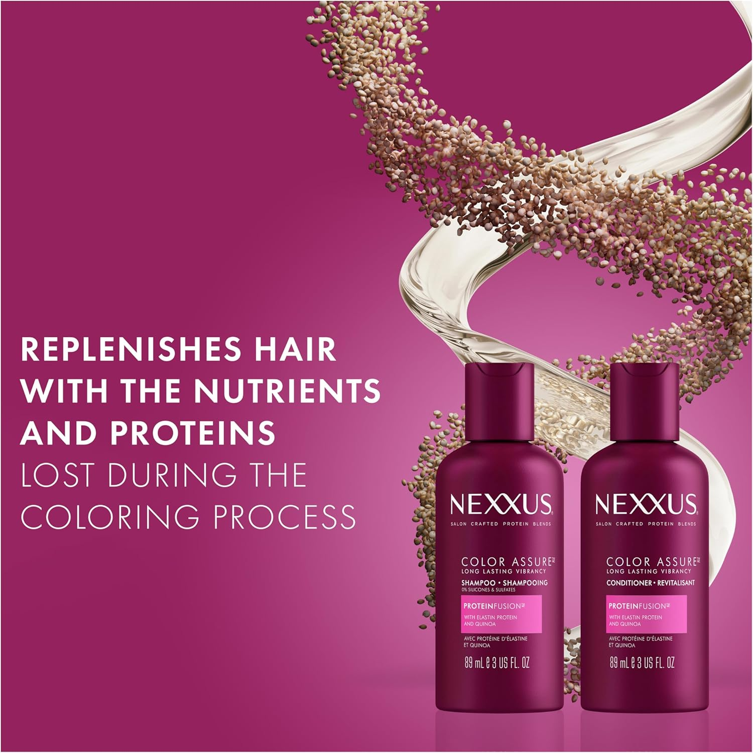 Nexxus Shampoo Color Assure White Orchid Extract 13.5 Ounce (399Ml) (3 Pack) image number 3