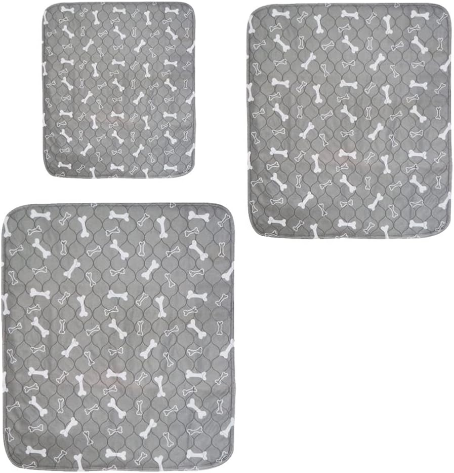 Pet Dog Cat Puppy Training Pee Reusable Pads Cushion Bed Absorbent Mat Washable,70X80Cm - Grey Bone image number 3