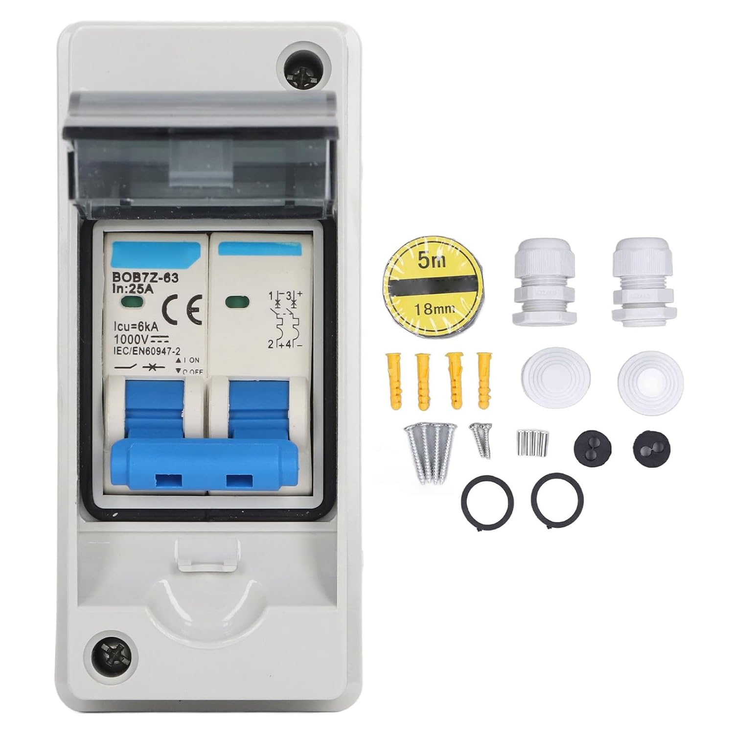 Dc Disconnect Switch Box Photovoltaic 25A Circuit Breaker Air Miniature Circuit Breakers