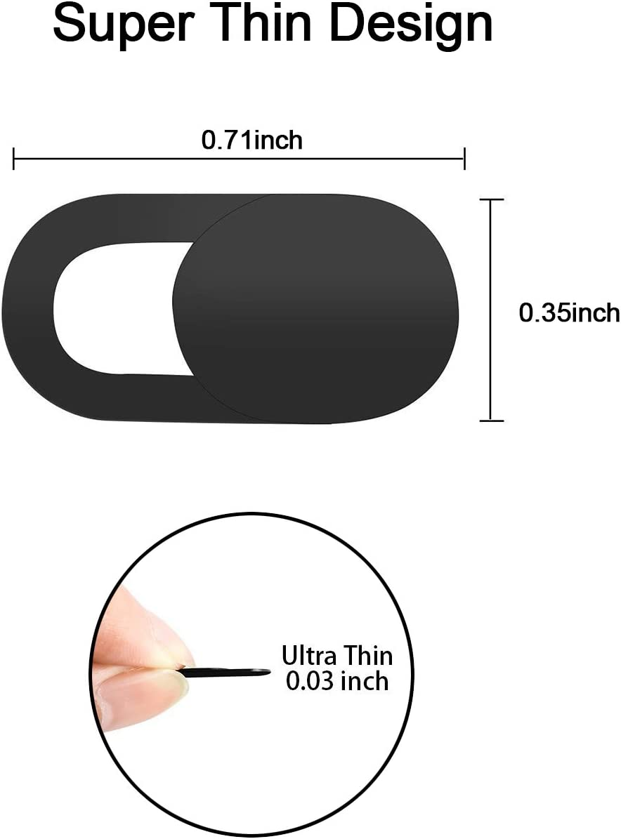 Webcam Cover, [6 Pack] Yeebline 0.03In Ultra Thin Web Camera Cover Slide [Refuse Spying] Compatible Computer, Laptop, Imac, Macbook Pro, Tablet, Smartphone image number 3