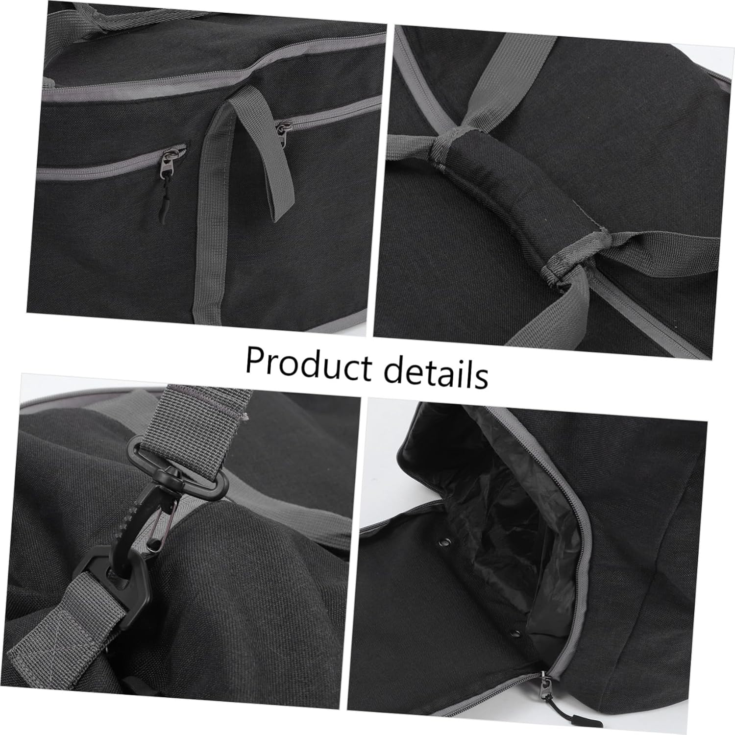 COMPUKAS Travel Tote Bag Collapsible Duffel Bag for Gym Overnight Airline Luggage Oxford Cloth Easy Folding Sturdy Lightweight image number 1