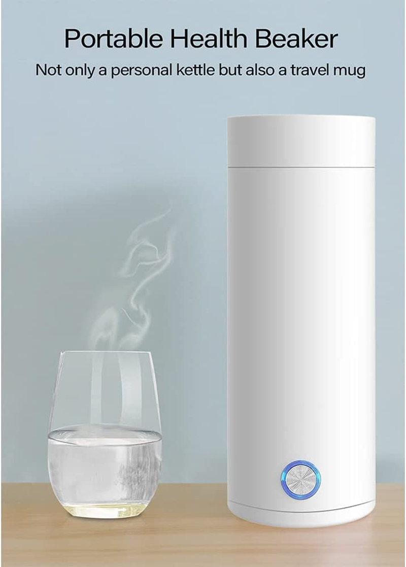 Insulated Travel Electric Kettle, Hot Traveling Mini Water Boiling Kettle, Portable Double-Wall Vacuum Thermos Water Bottle,Suitable for Coffee, Tea and Beverage image number 6