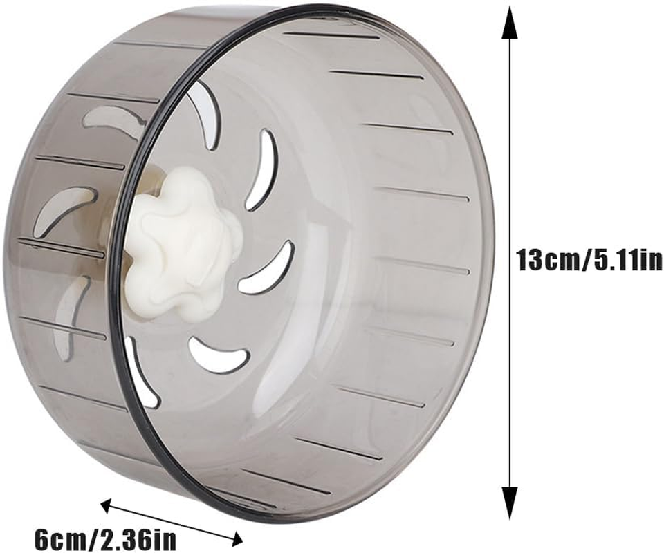 Cute Little Pet Exercise Wheel, Adjustable Bracket Silent Rotating Acrylic Exercise Jogging Suitable for Gerbils Guinea Pigs Hamsters 13 Cm image number 2