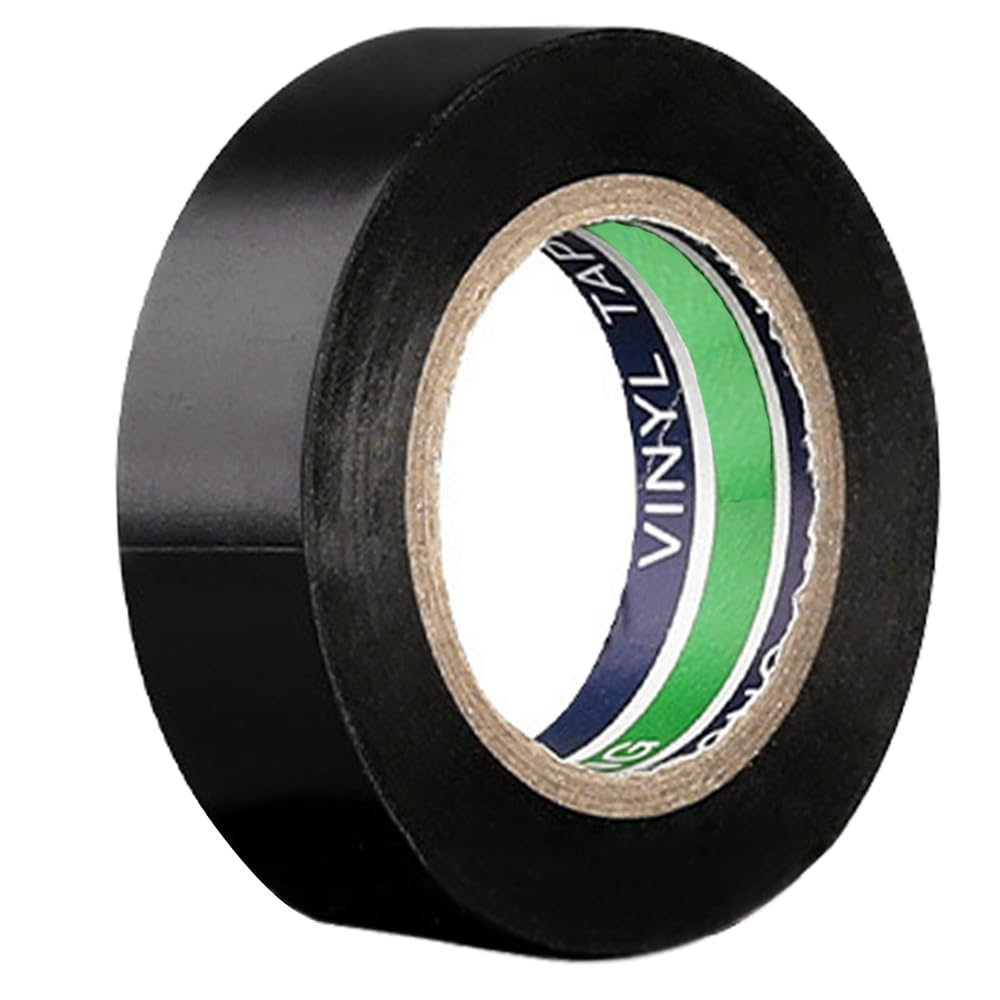 Skycabin Black PVC Electrical Insulation Tape Adhesive Electrical Tape Perfect for Electric Insulating Wire Wrapping,Home DIY, Repairs, Electrical, Automotive and Equipment image number 1