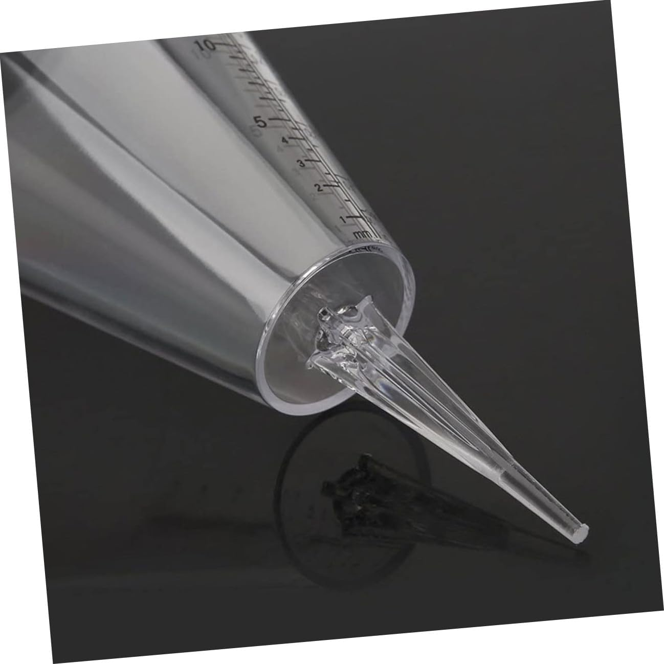 2Pcs Transparent Lawn Rain Gauge with Sharp Spike for Outdoor Soil Insertion Garden Rainfall Measuring Cup in Millimetres and Accurate Water Precipitation Measurement Tool image number 1