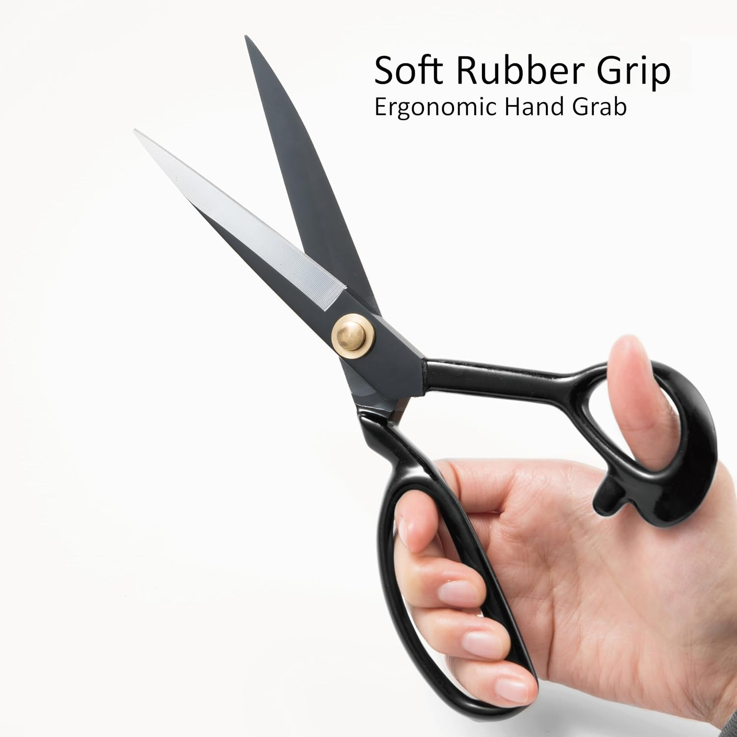 Fabric Scissors Professional 25Cm Heavy Duty Craft Scissors for Leather Sewing Shears for Tailoring Industrial Strength High Carbon Steel Tailor Shears Sharp for Home Office Artists Dressmakers image number 1