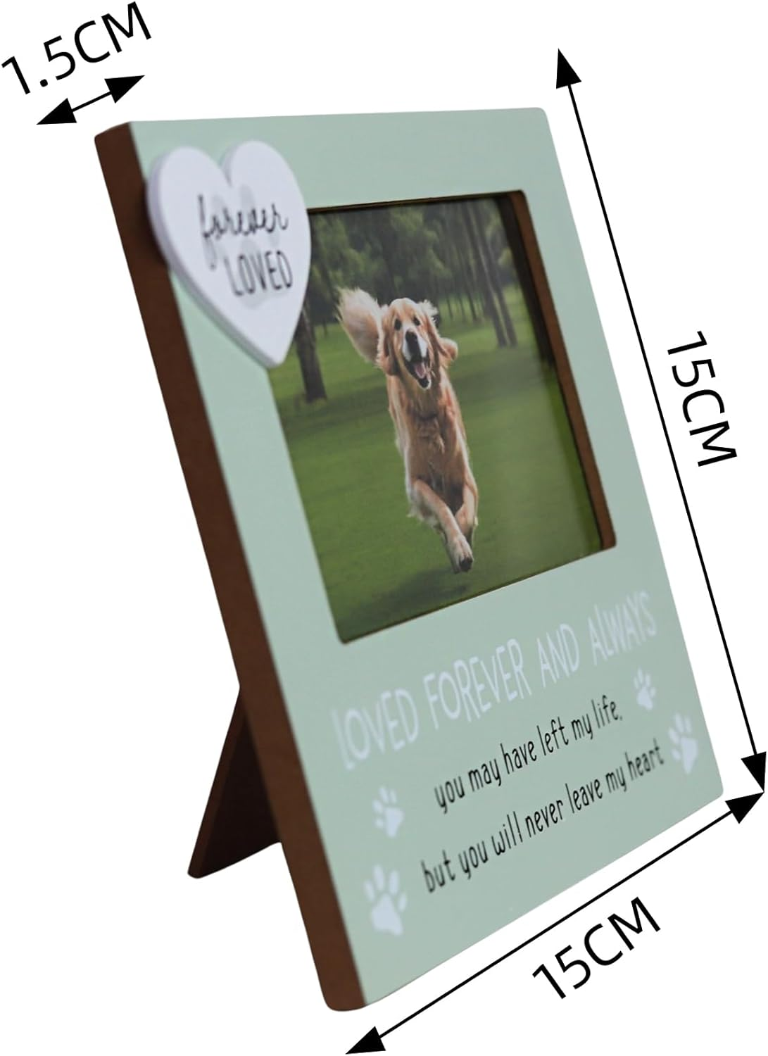 Ballarart CO Pet Memorial Gifts - Cat and Dog Picture Frame - 4X6 Inch Photo Frame for Loss Pet, Sympathy and Remembrance Gift image number 2
