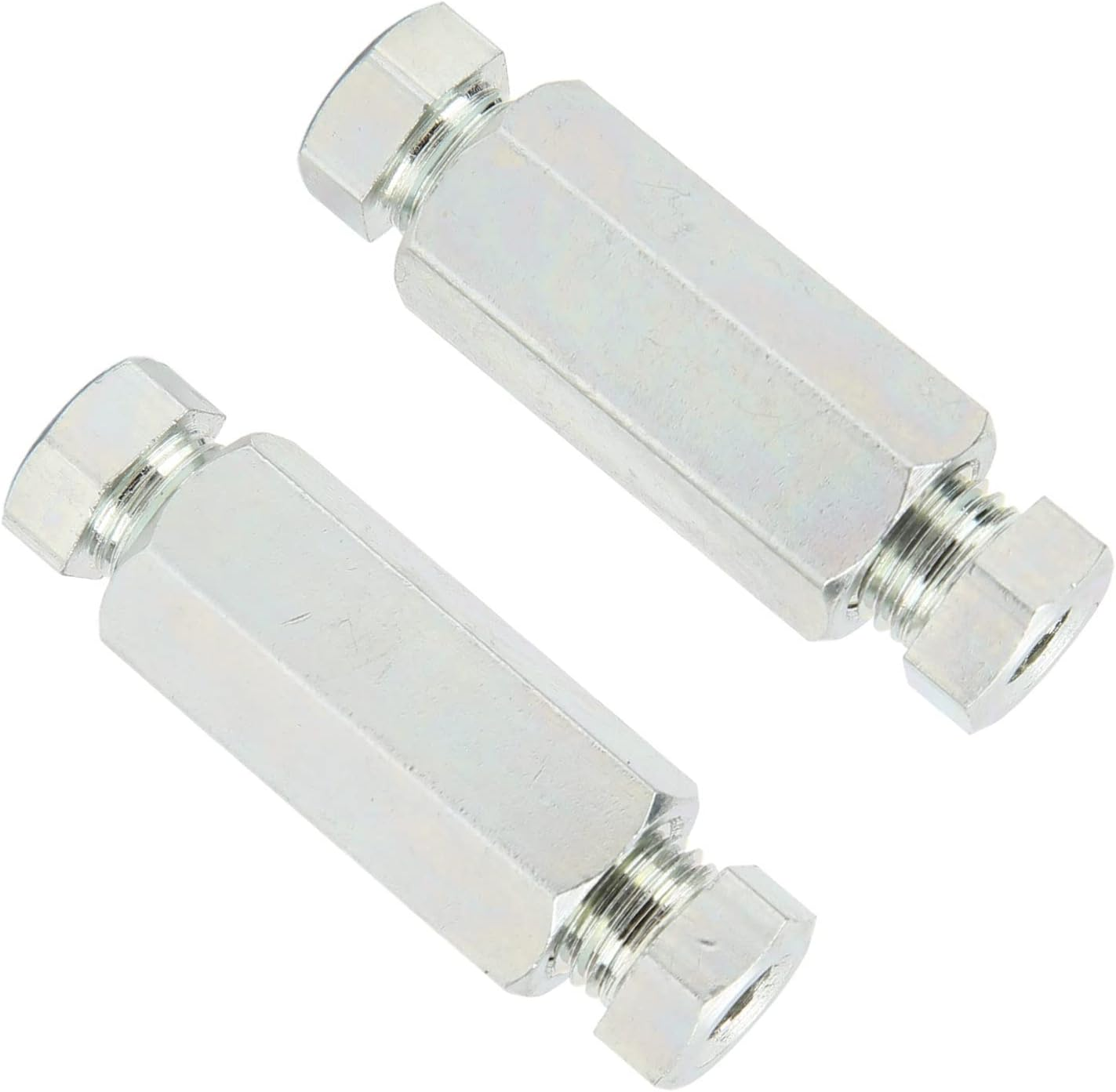 Brake Pipe Fitting Union, 2Pcs/Set 3/8In UNF Unions Female Male Brake Tube Joiners Antirust for Auto image number 2