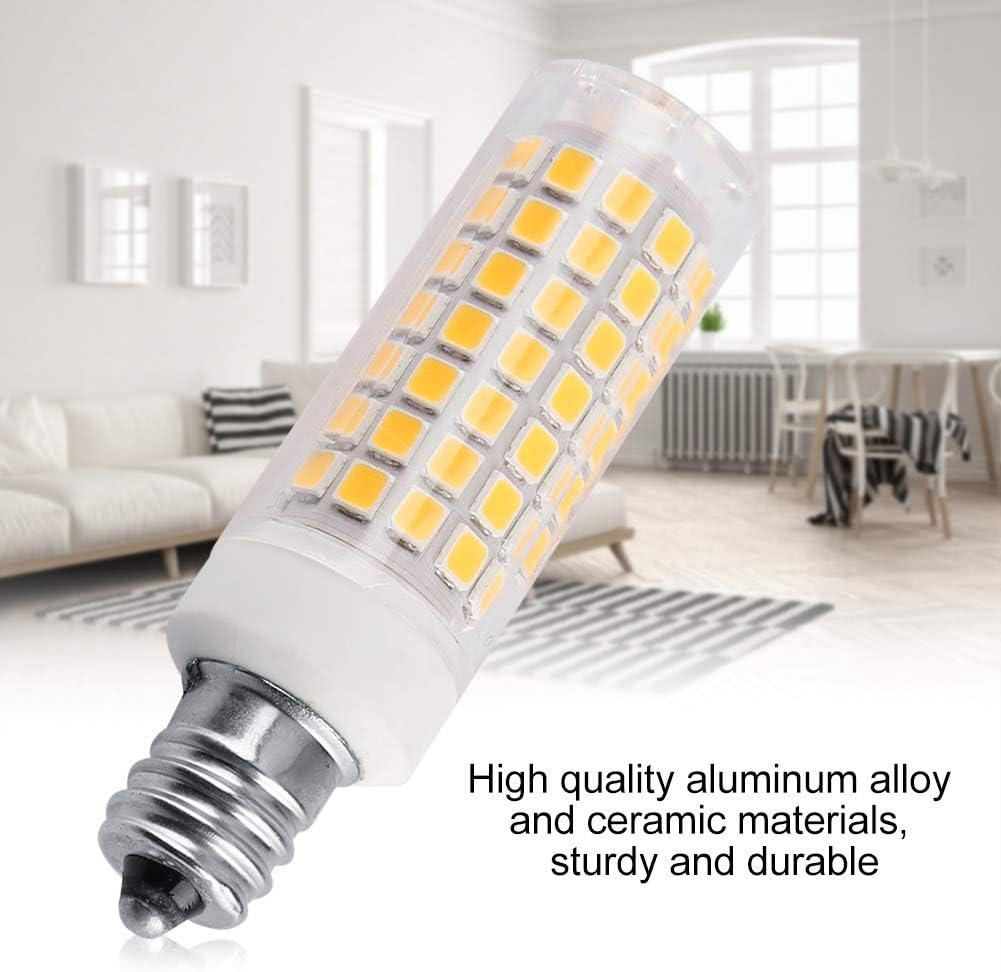 Haofy LED Corn Bulb 6W E12 Base 360&deg; Beam Angle Corn Light 88 SMD LED 630LM for Cabinet Shelf Lighting for Indoor Home Office Decorative Accent Fixtures (E12) image number 2