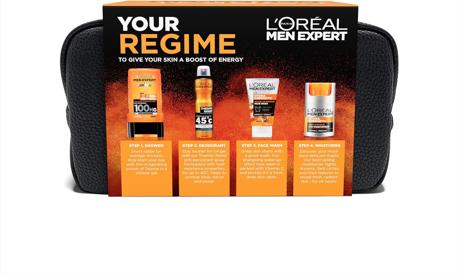 L'Or&eacute;al Paris Men Expert, Energising Face and Body Essentials, Value Set image number 3