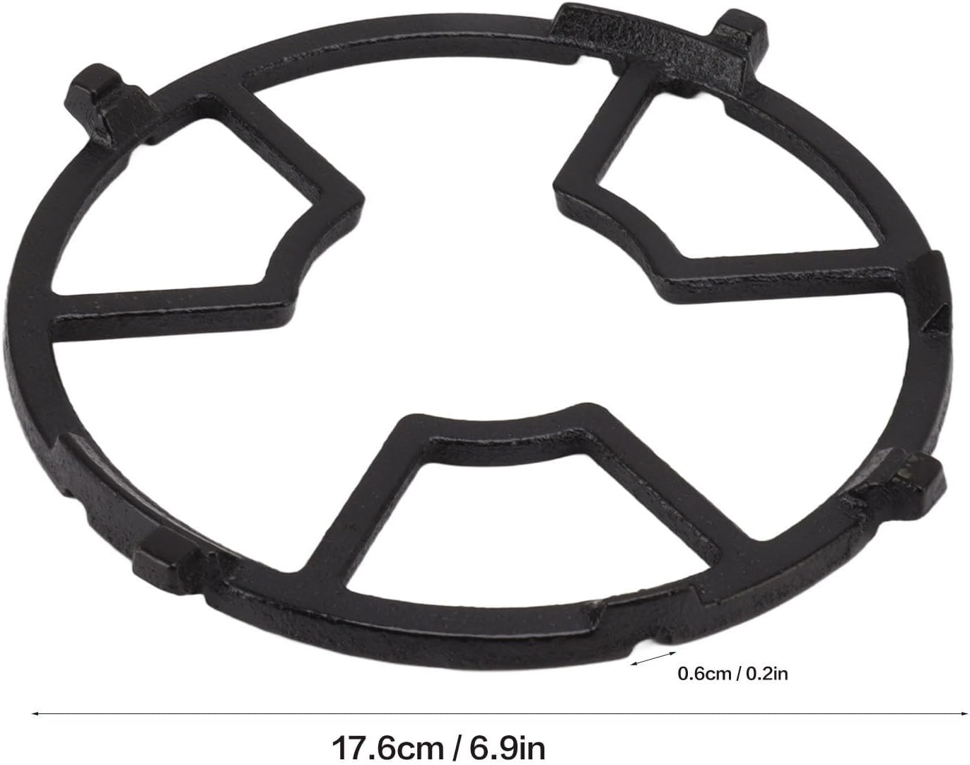 Non Slip Cast Iron Wok Support for Kitchen Accessories - Cast Iron Wok Rack Slip Resistant Gas Stove Wok image number 4