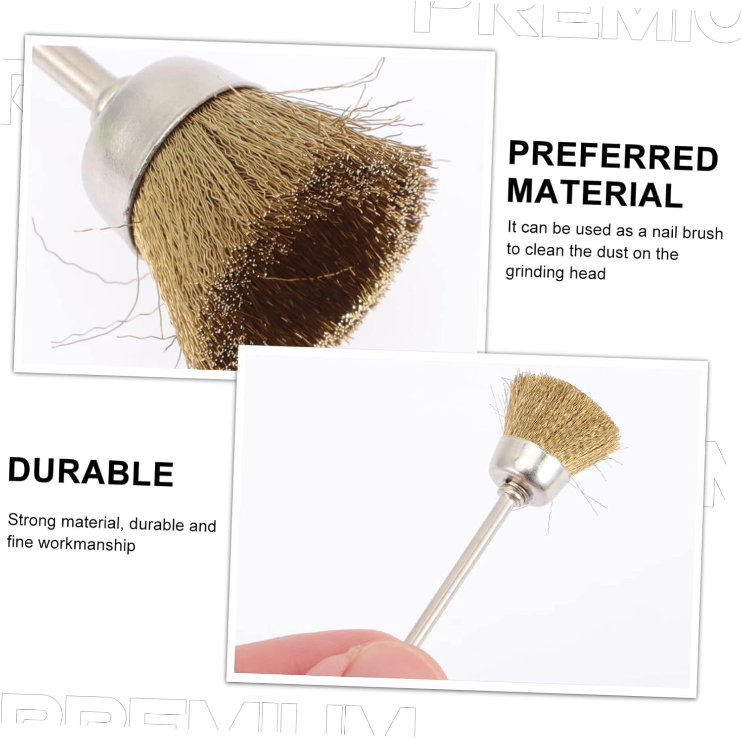 FRCOLOR 8Pcs Nail Drill Cleaning Brush Nail Drill Tools Cleaner for Manicure for Home image number 3