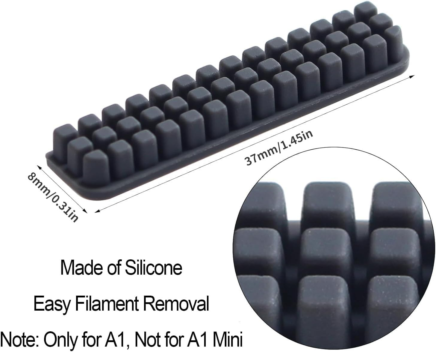 6 PCS A1 3D Printer Nozzle Brush Replacement Kit, Nozzle Wiper Cleaning Tool for 3D Printer Hotbed