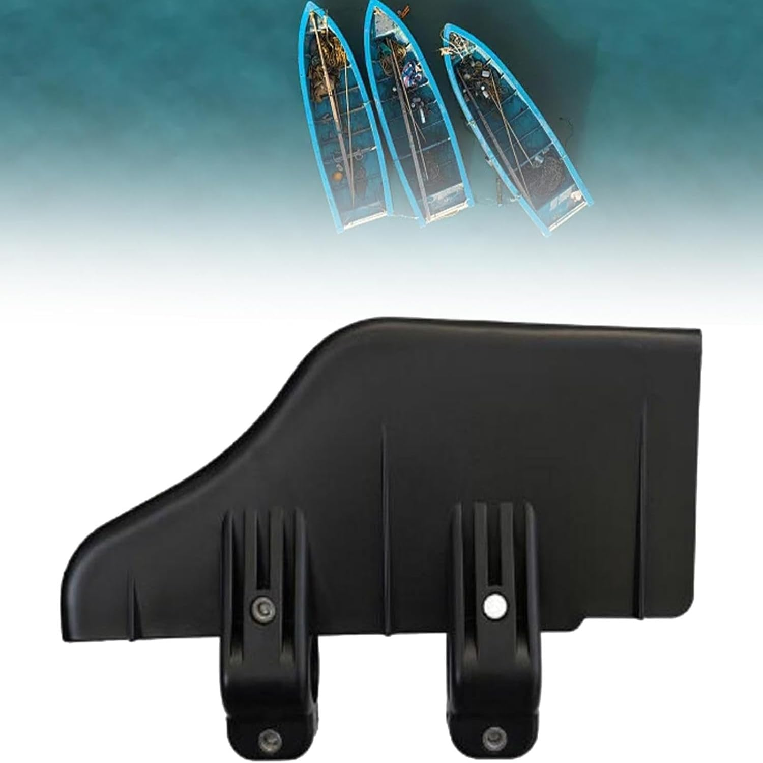 Lyfengdeam Rudder Clamp on Boat Rudder Fits a 1.125" Transom Trolling Motor Shaft. Commonly Used For, Inflatable Pontoon, Pelican Bass Raider 10E, Fishing Kayak, Canoe, Jon Boat, Etc