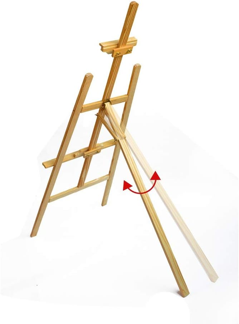 Pine Wood Easel Artist Art Display Painting Shop Tripod Stand Wedding image number 4