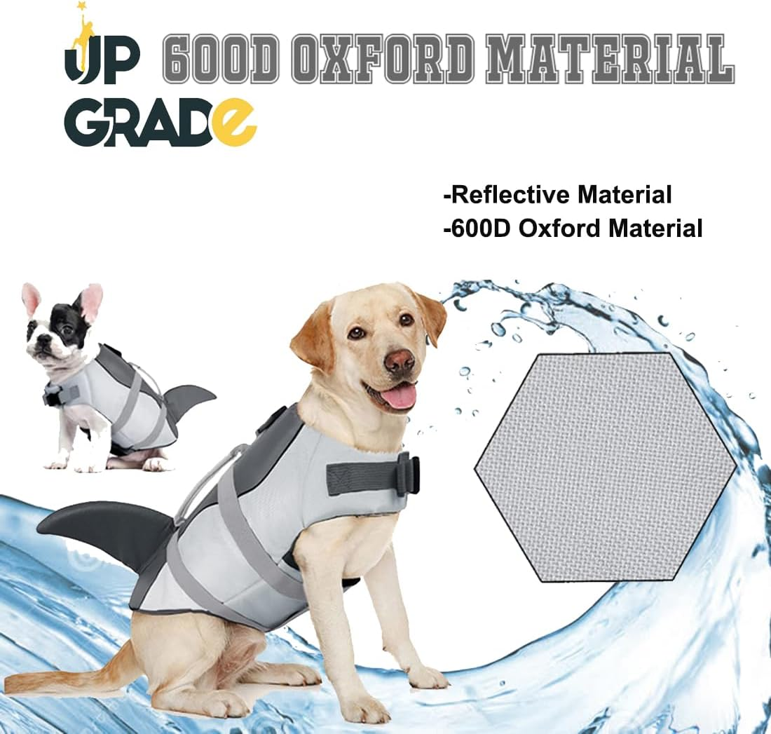 Dog Life Vest, Life Vest for Small, Medium and Large Dogs with Handle and Reflective, with Good Buoyancy, for Pool, Beach and Boat, Orange S image number 5