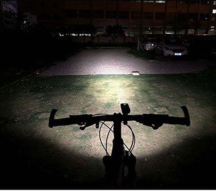 Hakea Super Bright Headlight -1000 Lumens USB Rechargeable Front Bike Light - 2400Mah Battery Bicycle Light - Flashlight with 3 Modes - Waterproof Cycle Light - 360 Rotatable - Portable Phone Charger image number 1