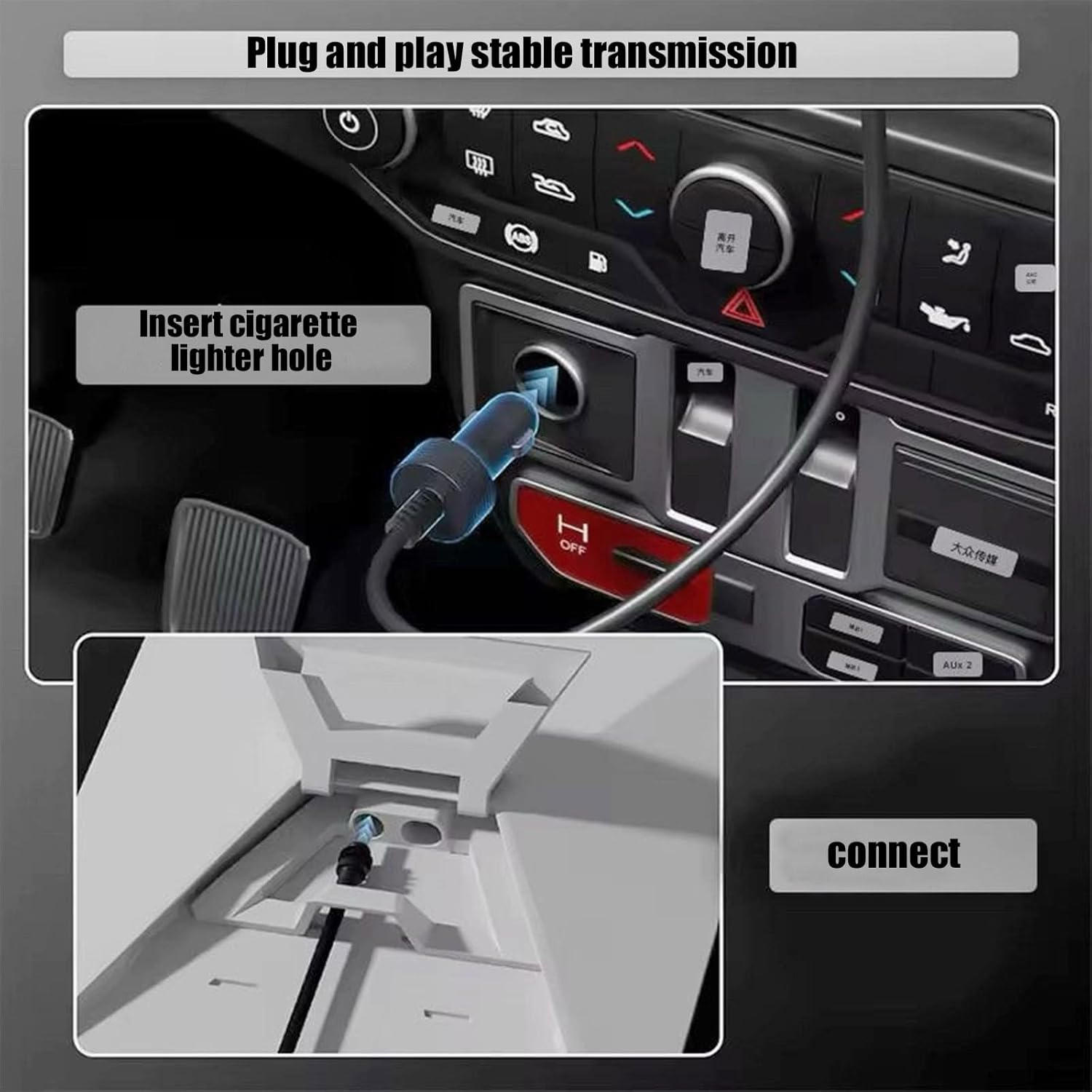 RIBHNXHI Starlink Mini Power Cable Direct to Cigarette Adapter 12V Adapter for Starlink Mini Cable 3M 12V-48V Car Power DC Male to Cigarette Lighter image number 3