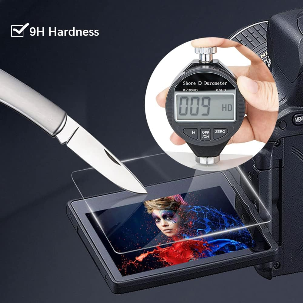 【For Nikon ZR】2 Pack Glass Screen Protector for Nikon ZR Camera, Ultra-Thin Tempered Glass, 9H Hardness, 2.5D round Edges, Anti-Scrach Anti-Fingerprint Anti-Bubble Anti-Dust image number 2