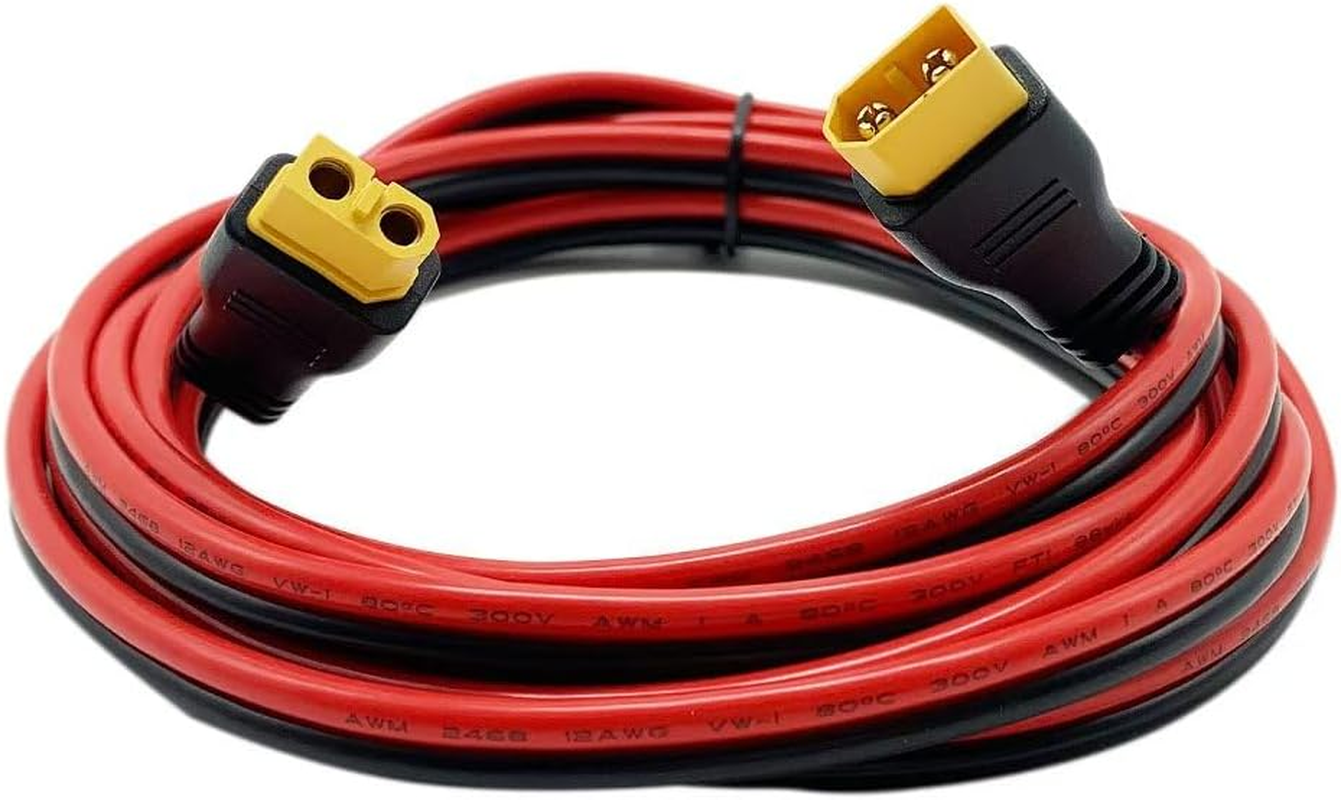 5M XT60H Cable 12AWG Female to Male for Solar Panel to Battery Adapter, for Portable Power Station,Generator image number 2