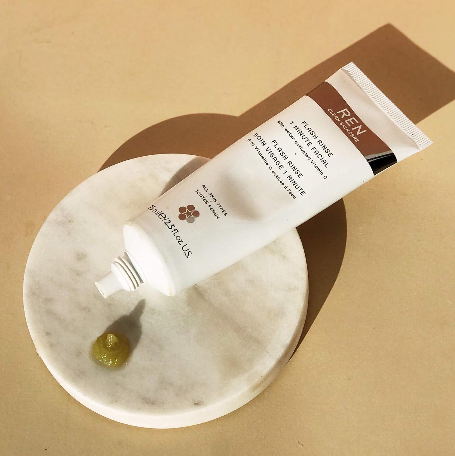 REN Flash Rinse 1 Minute Facial for Unisex, 2.5 Oz, 75 Milliliters image number 1