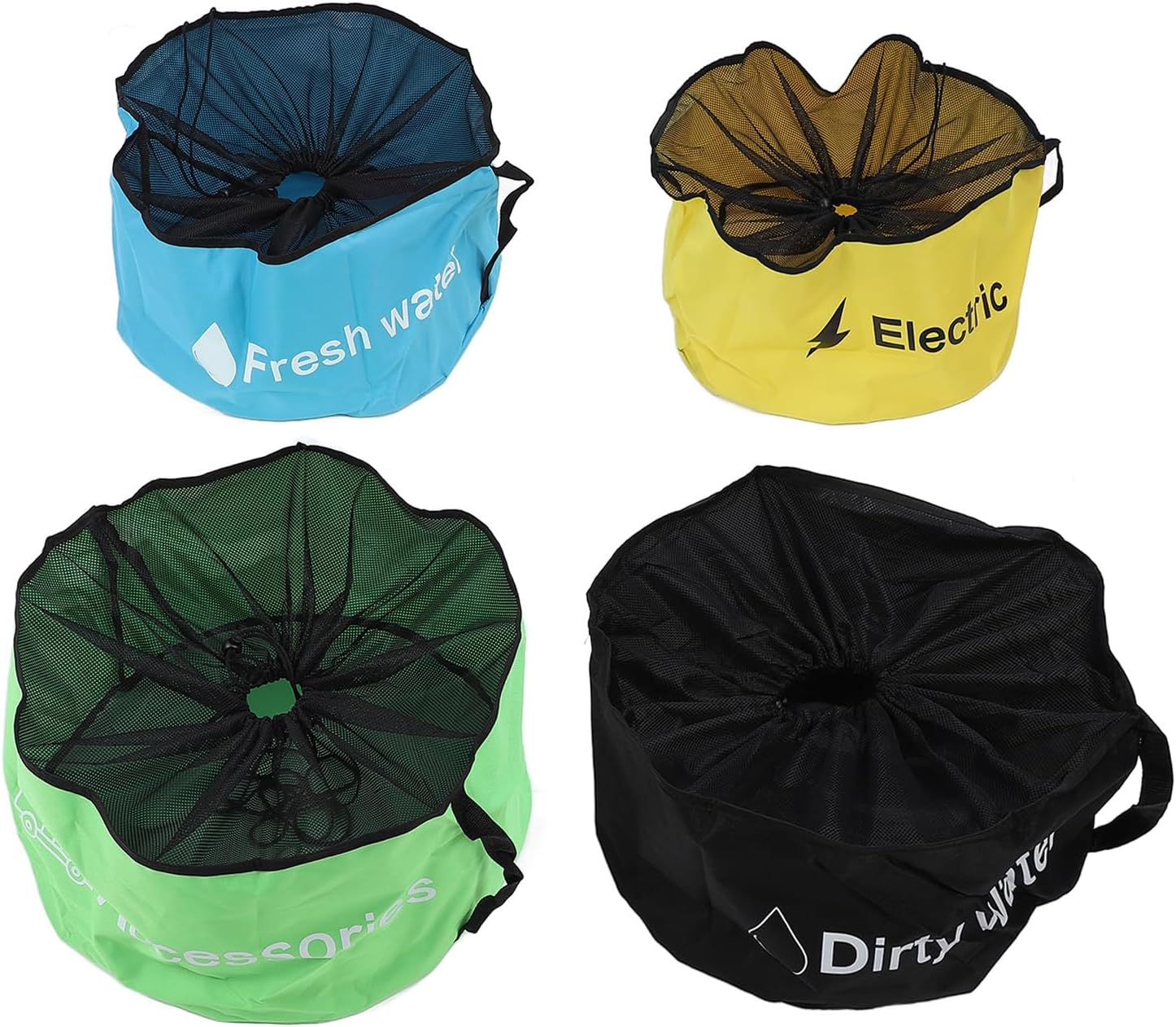 RV Hose Storage Bag, 4 Pack Waterproof RV Hose Bags, Oxford Cloth Sewer Hoses Bag, Storage Organizer Bags for Electrical Cords, Fresh Water Hoses, Accessories image number 3