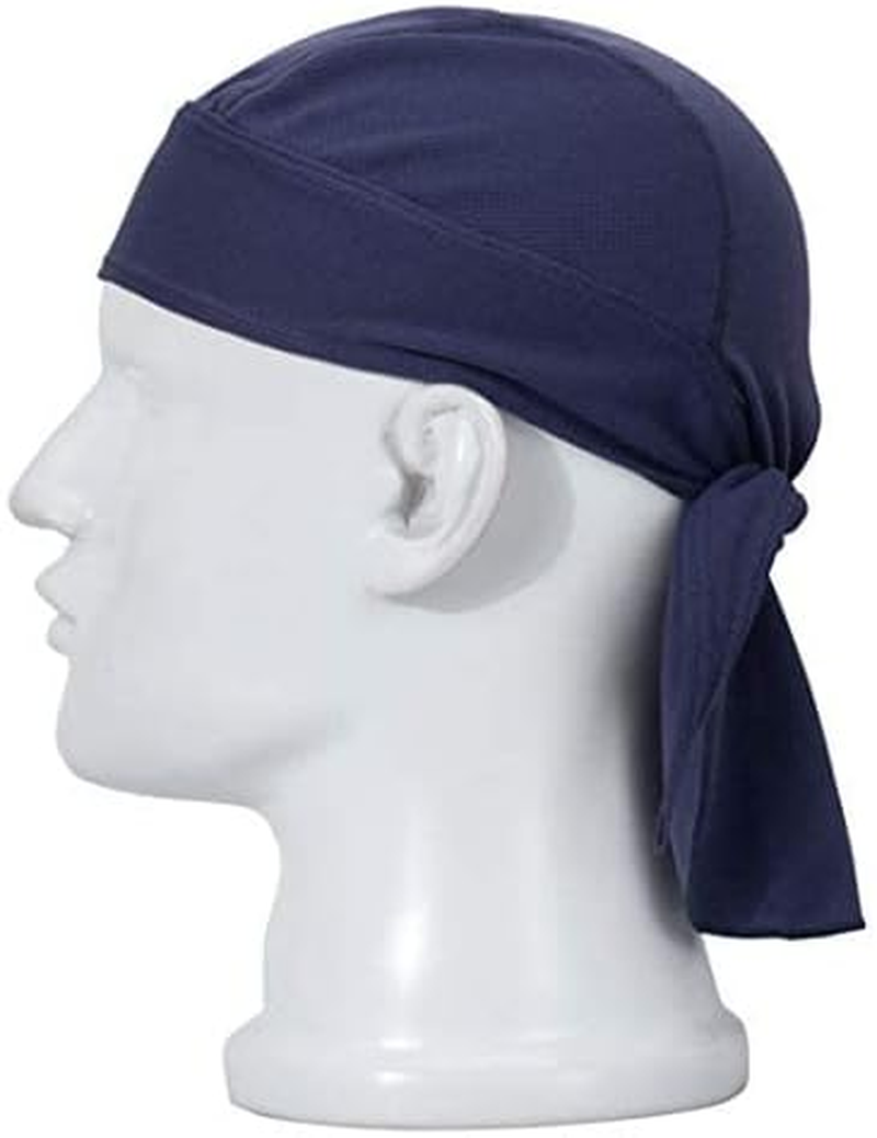 KXF Do Rag Cycling Skull Cap Sweat Wicking Pirate Motorcycle Head Bandana Wrap Cooling Helmet Liner for Women & Men - Purple image number 2
