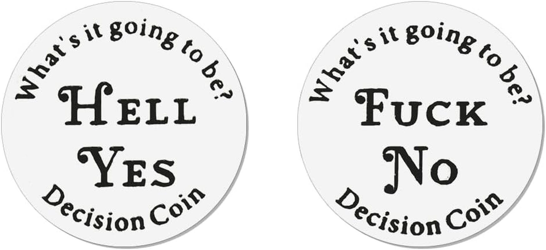 Yes or No Challenge Decision Coin Decision Maker Coins Birthday Christmas for Women Men Lunky Destiny Flip Coins Decision Gifts for Family Friend image number 4