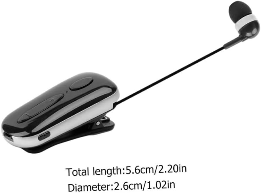 CONGARTENO Wireless Sports Earphone Clip-On Headphones Professional Mini Earbuds for Active Users Black image number 4