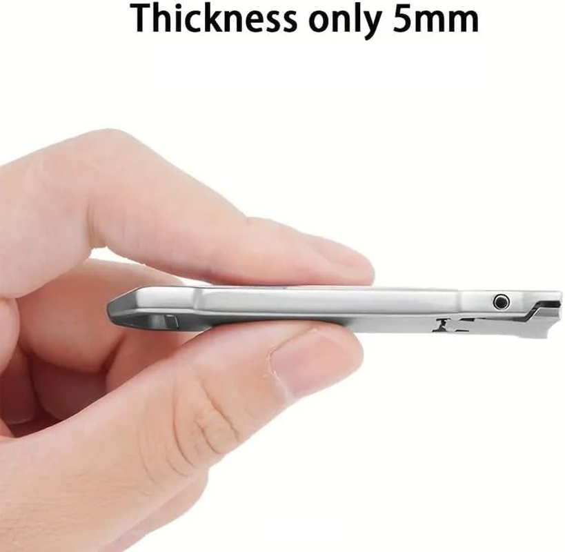 German Precision Nail Clipper with File - Stainless Steel, Ultra Thin, Superior Durability, Patented Design & Lock Mechanism image number 5