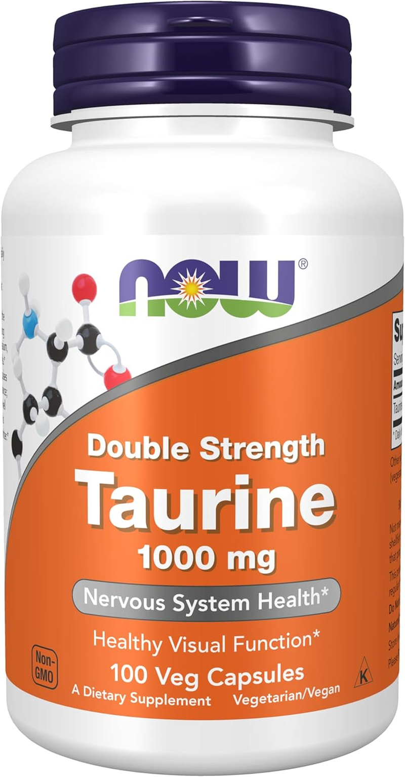 NOW Taurine 1000 Mg,100 Veg Capsules image number 5