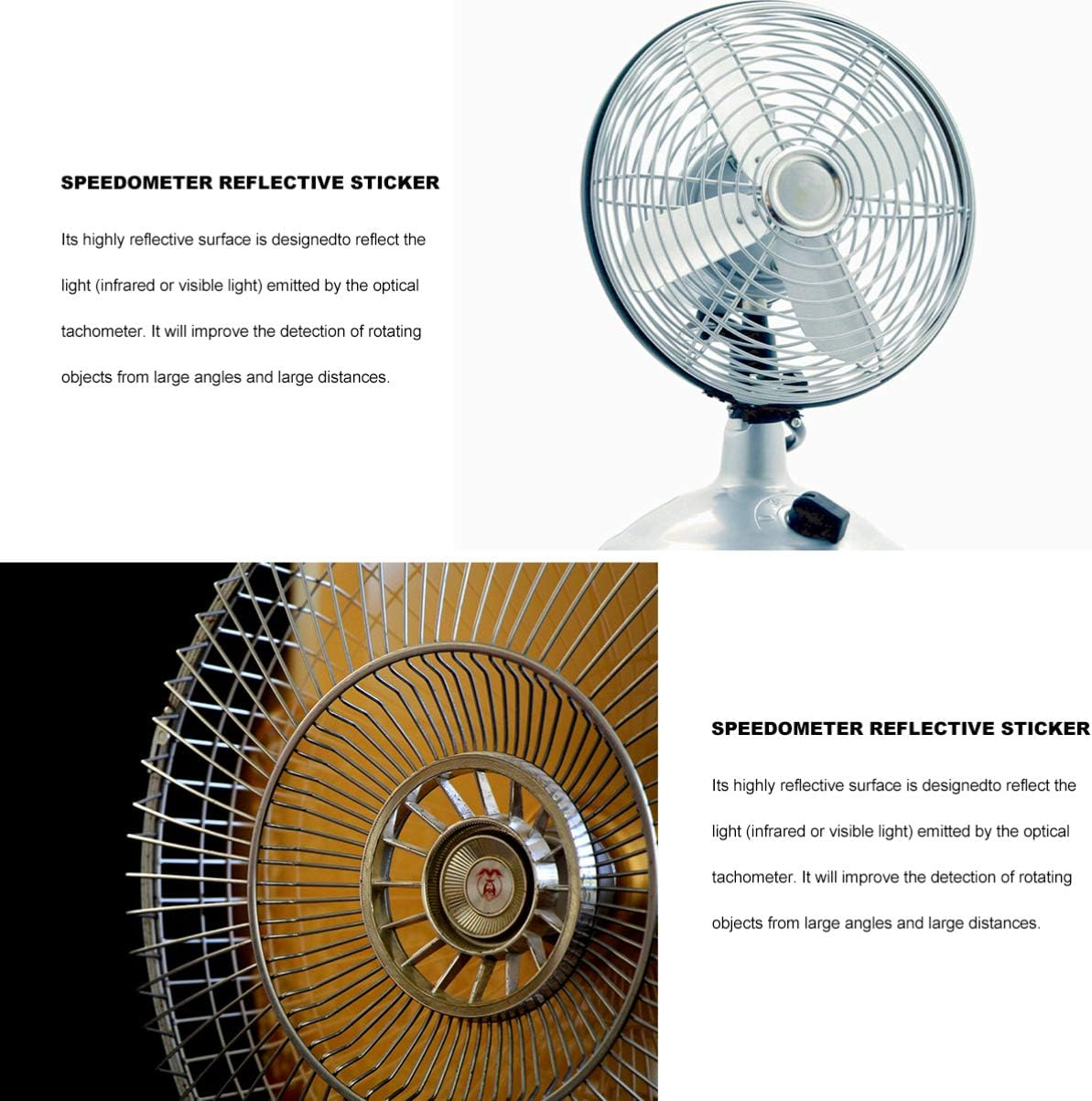 12Pcs Reflective Tape for Tachometer Reflective Stickers Paper for Speedometer Strip Stickers for Digital Photo Tachometers image number 6