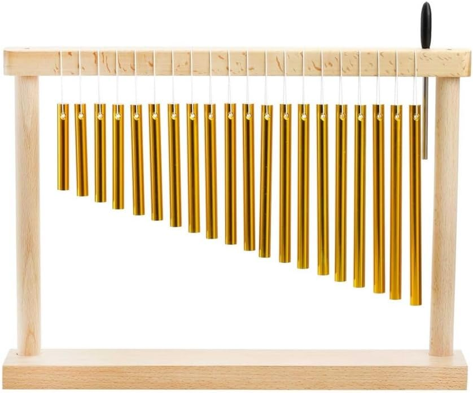 20 Note Chime Table Wind Chime,Bars Musical Percussion Item with Mallet for Office Ornament Decor Educational,Wind Chimes Percussion Instrument for Meditation,Yoga,Sound Healing & Music Performances image number 4